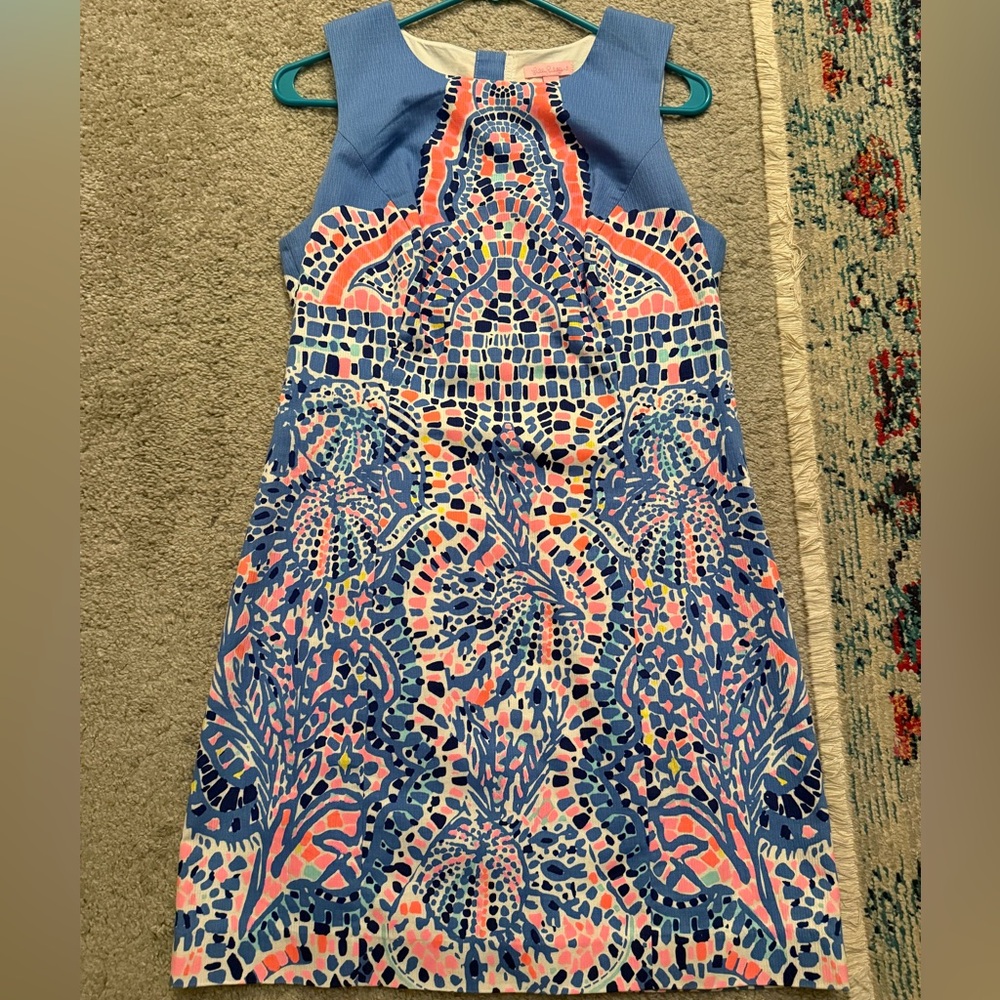 Lilly Pulitzer Vibrant Blue and Pink Dress